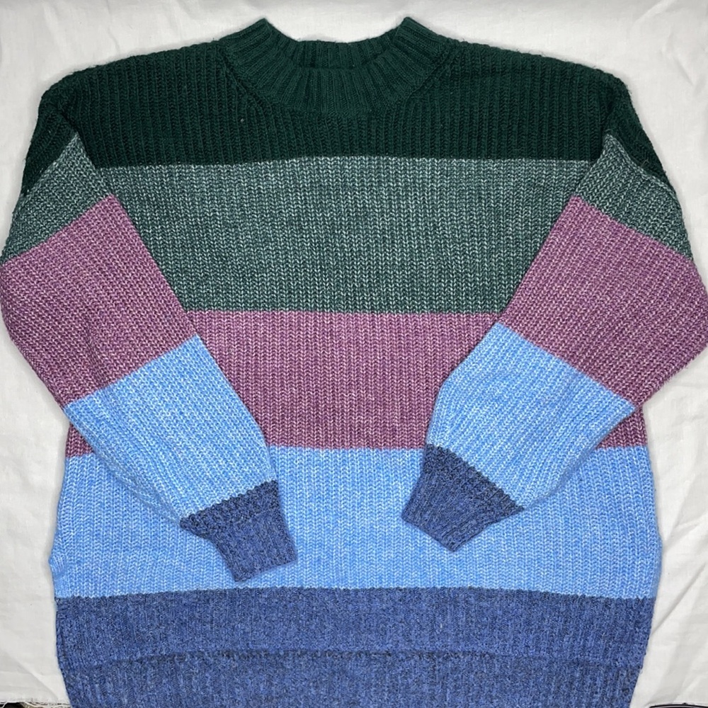 American Eagle Oversized Striped Sweater